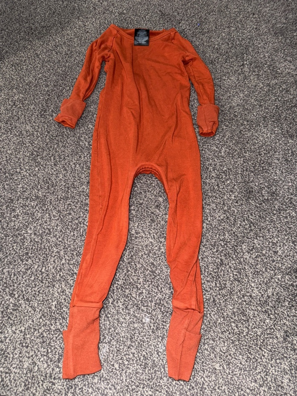Little Sleepies Bamboo Zip Romper 18-24M Rust Convertible Pajamas